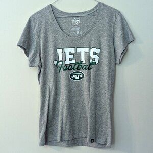 NWOT - NY Jets Women's Gray Logo T-Shirt. Size Medium